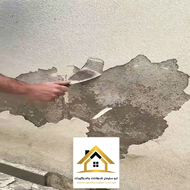 معالجة انتشار رطوبة الجدران بجده