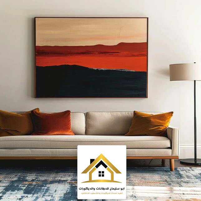 تركيب لوحات جدارية للصاله جدة