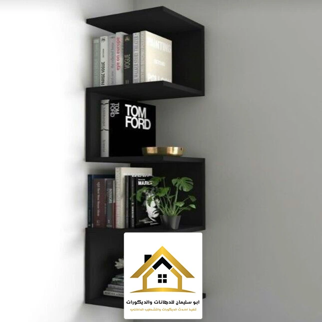 تركيب رفوف خشب جدارية جدة