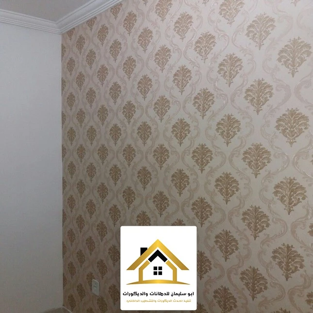تركيب ورق جدران مخملي جدة